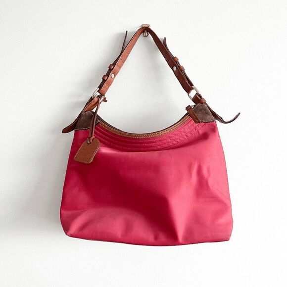 Dooney & Bourke Womens Hobo Shoulder Bag Red - Picture 2 of 12